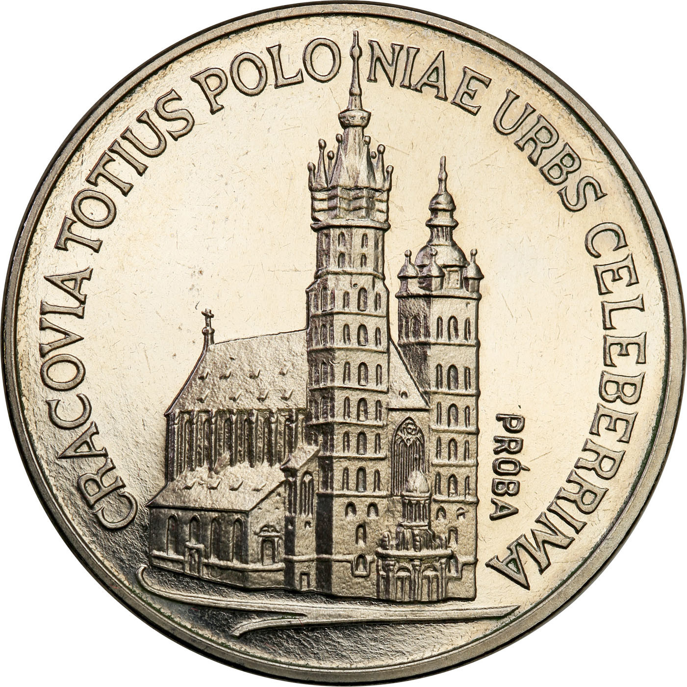PRL. PRÓBA Nikiel 100 złotych 1981 – Kościół Mariacki